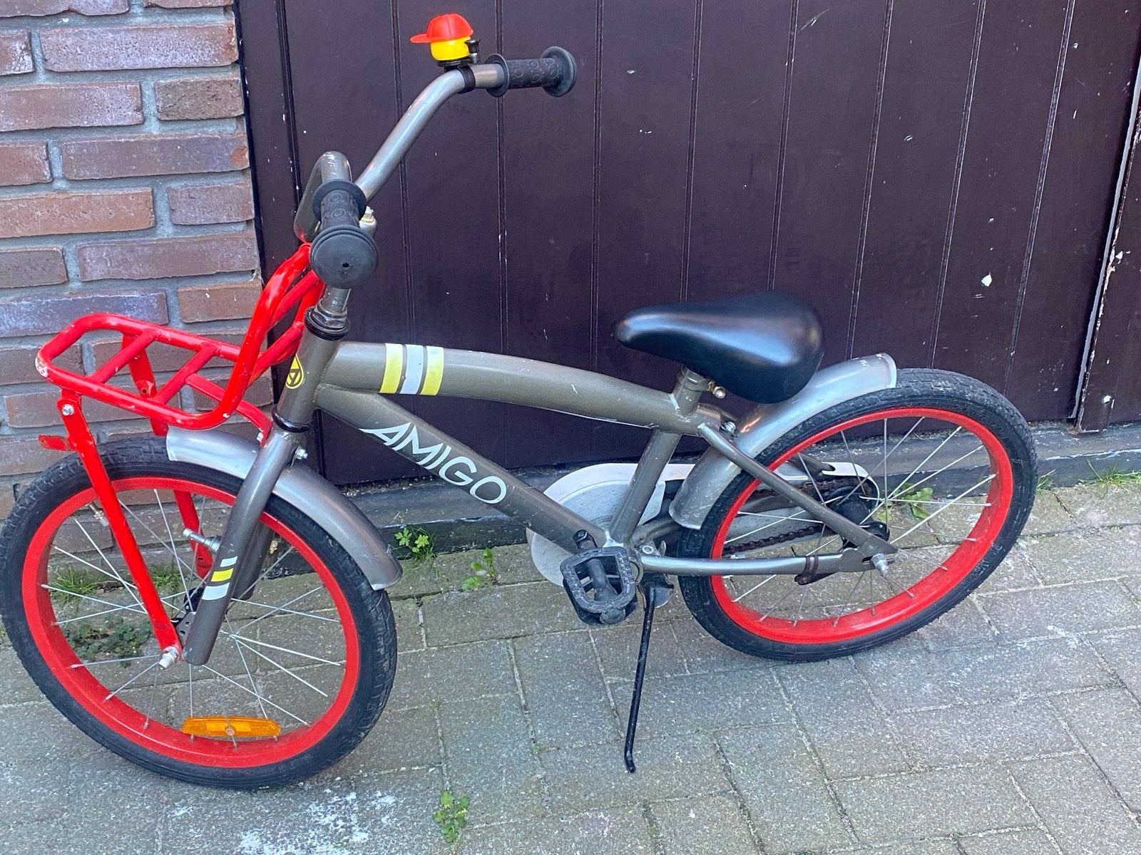 Amigo kinderfiets 18 inch met terugtraprem, Ophalen, Gebruikt, Terugtraprem, 20 inch of meer