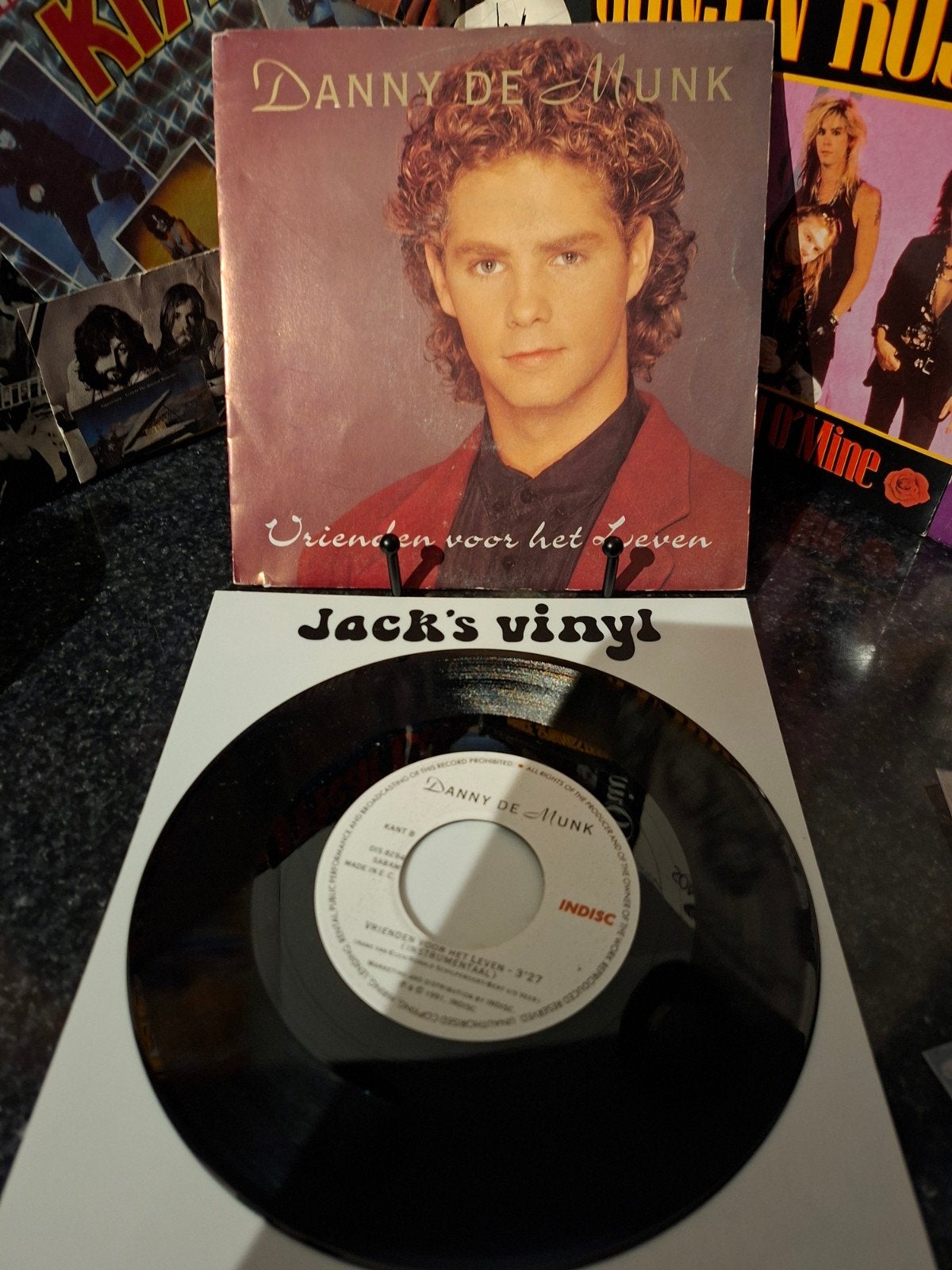 Danny de Munk - Vrienden voor het Leven 1991, Gebruikt, 7 inch, Ophalen of Verzenden, Beschermende buitenhoes