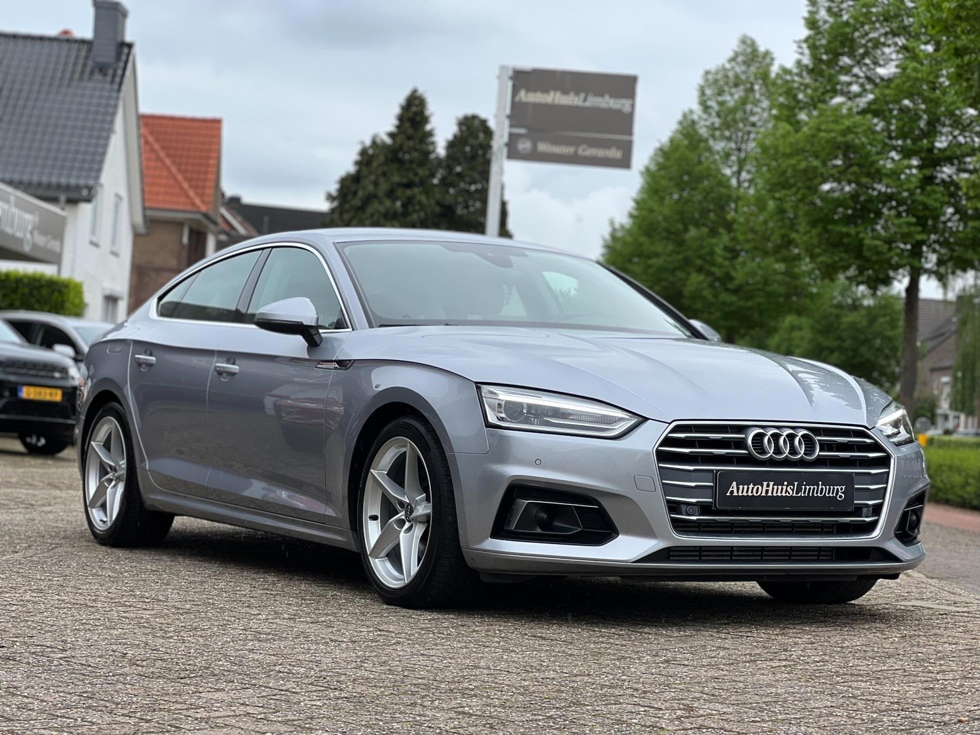 Audi A5 Sportback 40 TFSI Design Pro Line|1e Eigenaar|Nieuws, Auto's, Dealer onderhouden, Stof, Gebruikt, Zwart