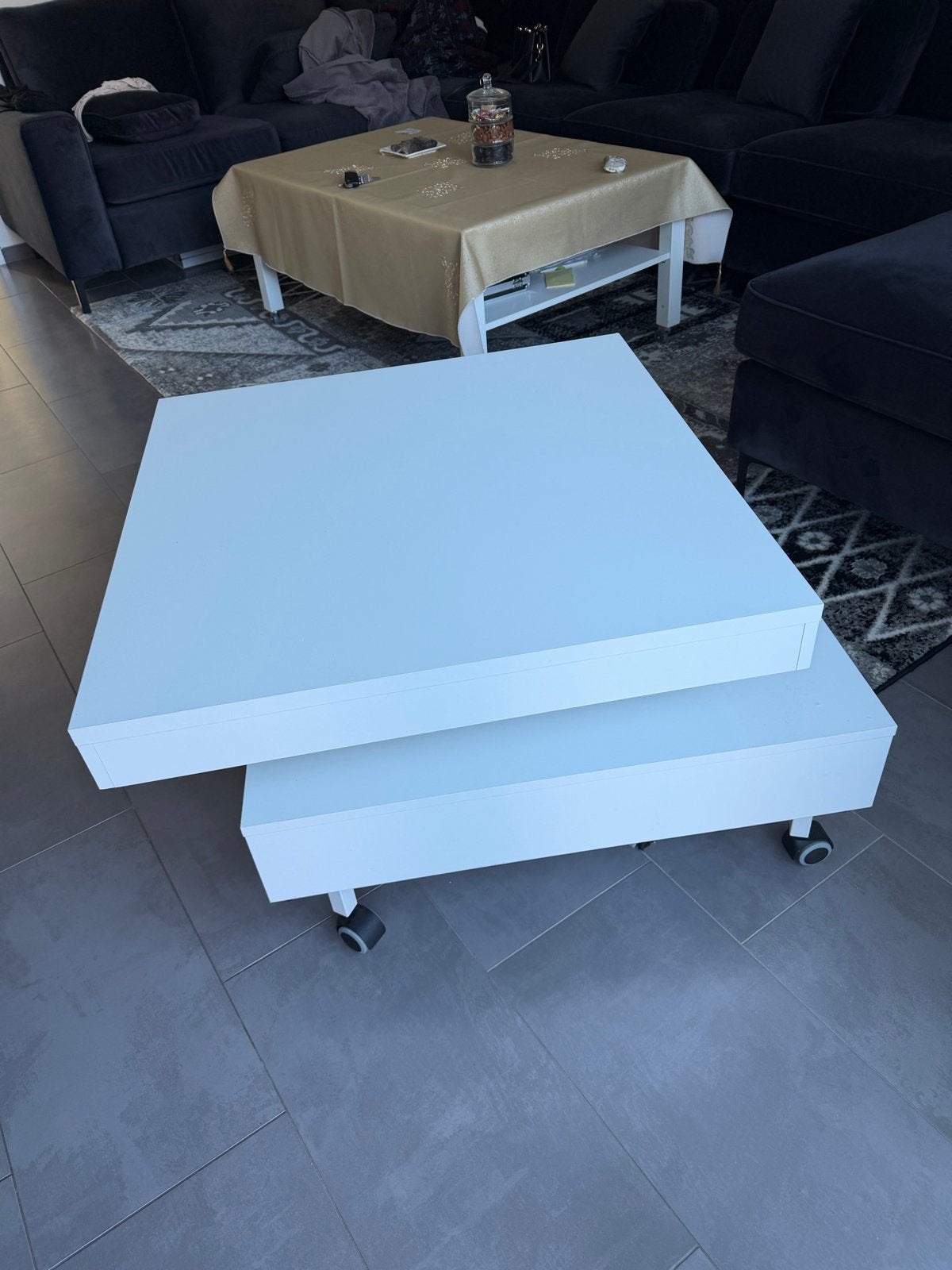 Foto 3 van Witte salontafel met of zonder wieltjes