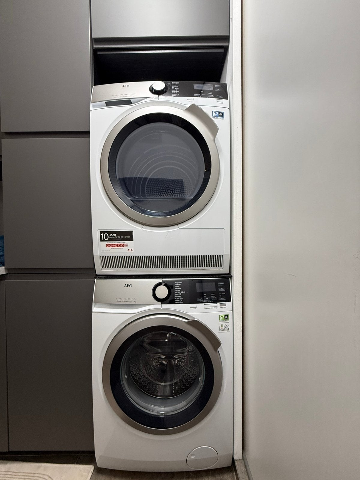 Wasmachine en droger, Ophalen, 1200 tot 1600 toeren, 85 tot 90 cm
