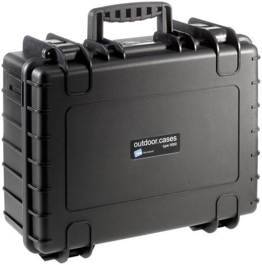 B&W Outdoor Case Type 5000 - Zwart met Plukschuim, Ophalen of Verzenden, Zo goed als nieuw, Overige typen, Overige merken