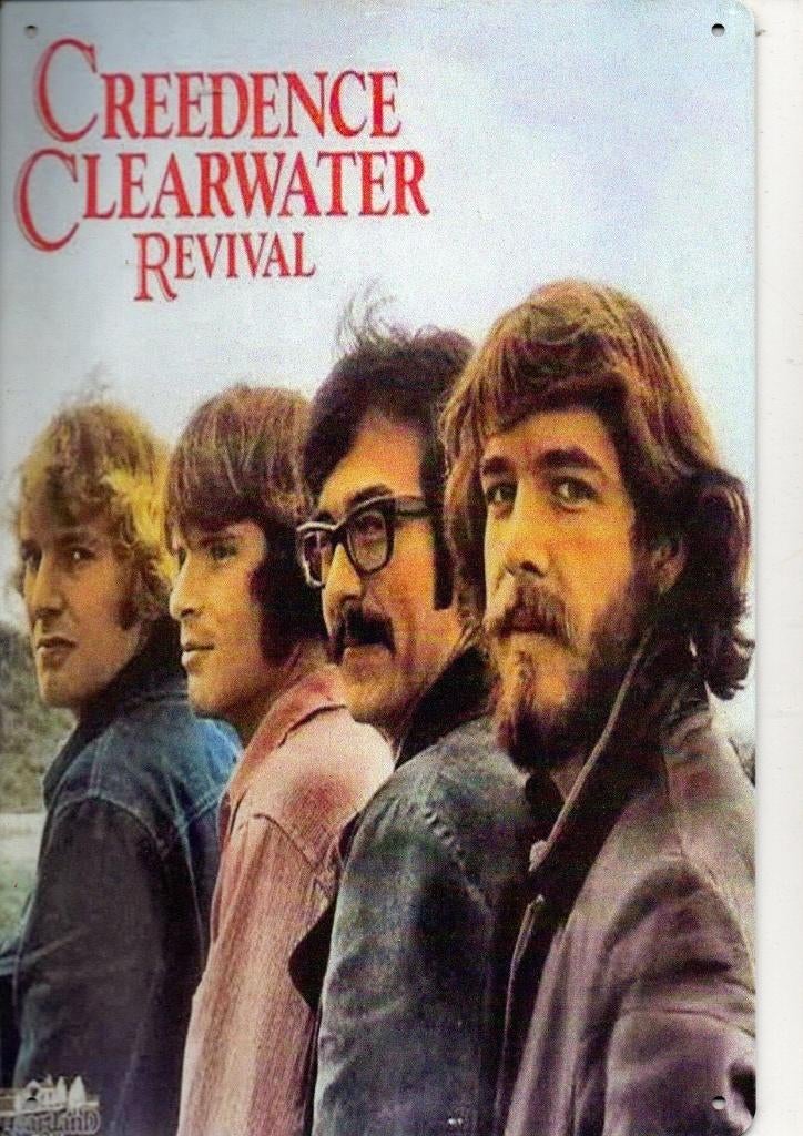 Wandbord  Creedence Clearwater Revival 20 x 30 cm, Verzamelen, Ophalen of Verzenden, Zo goed als nieuw, Poster, Artwork of Schilderij