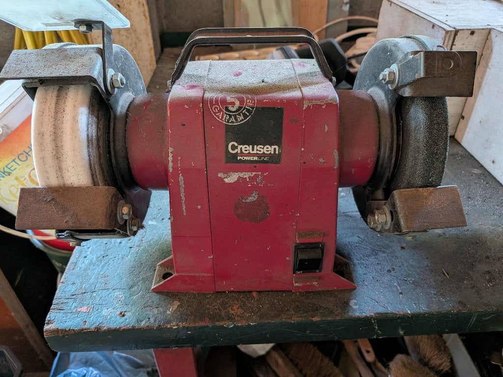 Slijpsteen, Doe-het-zelf en Verbouw, Gereedschap | Slijpmachines, Ophalen, Gebruikt, Minder dan 700 watt, Werkbankslijpmachine