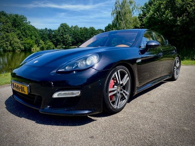 Porsche Panamera 4.8 Turbo S 551 pk verkeert in top conditie, Automaat, Euro 5, Zwart, Leder