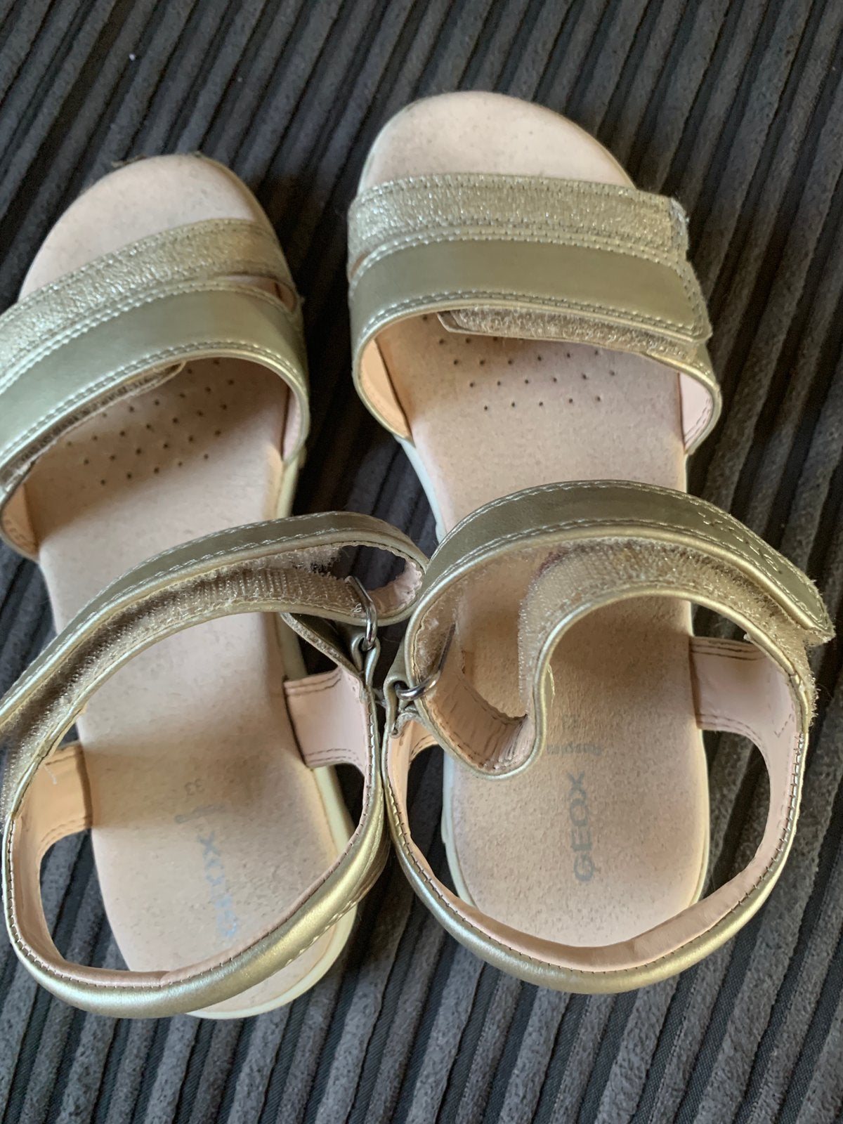 Leren geox meisjes sandslen, Ophalen of Verzenden, Zo goed als nieuw, Meisje, Schoenen