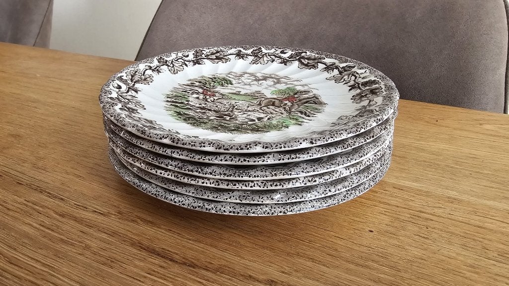 Staffordshire Myotts Country Life 16,5 cm (6 stuks), Ophalen of Verzenden