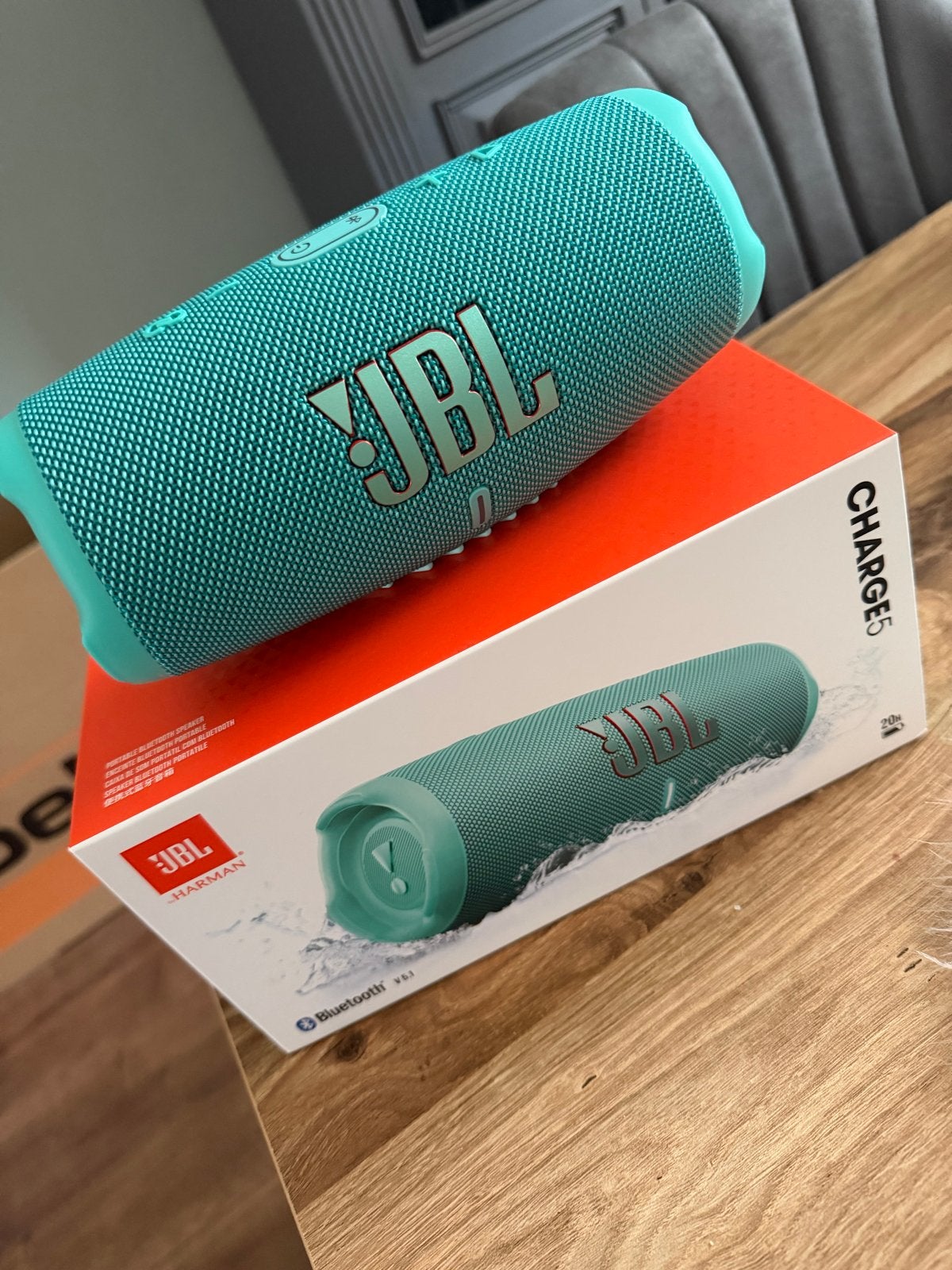 JBL Charge 5 Teal Bluetooth Speaker, Audio, Tv en Foto, JBL, Ophalen of Verzenden, Zo goed als nieuw, Draagbare speaker