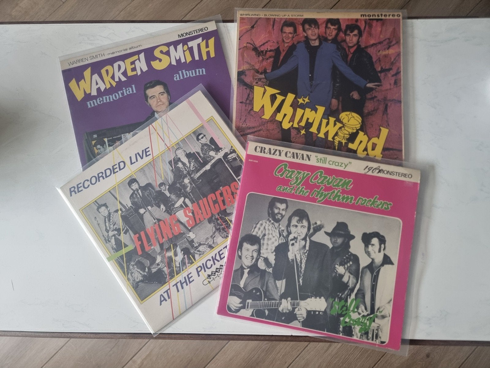 4x teddyboy /rockabilly 10", Ophalen of Verzenden, Zo goed als nieuw, Beschermende buitenhoes, 12 inch