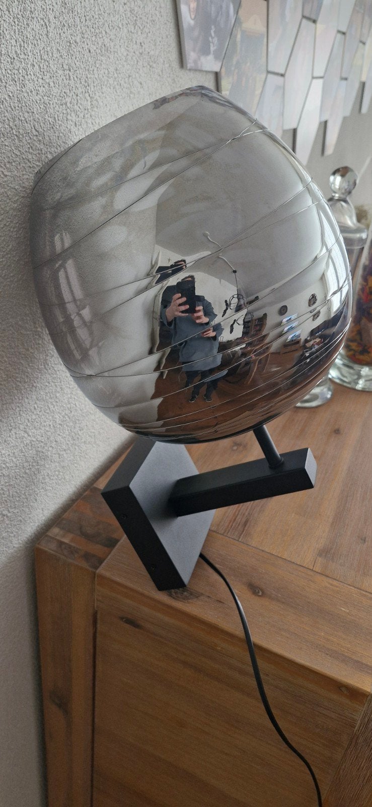 Wandlamp (Bolvormig,  zilver), Ophalen of Verzenden