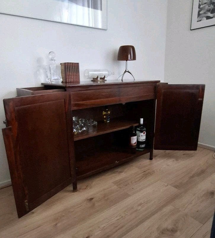 Antiek/vintage dressoir (drank)kast cabinet, Huis en Inrichting, Ophalen, Gebruikt, Met deur(en), 50 tot 100 cm