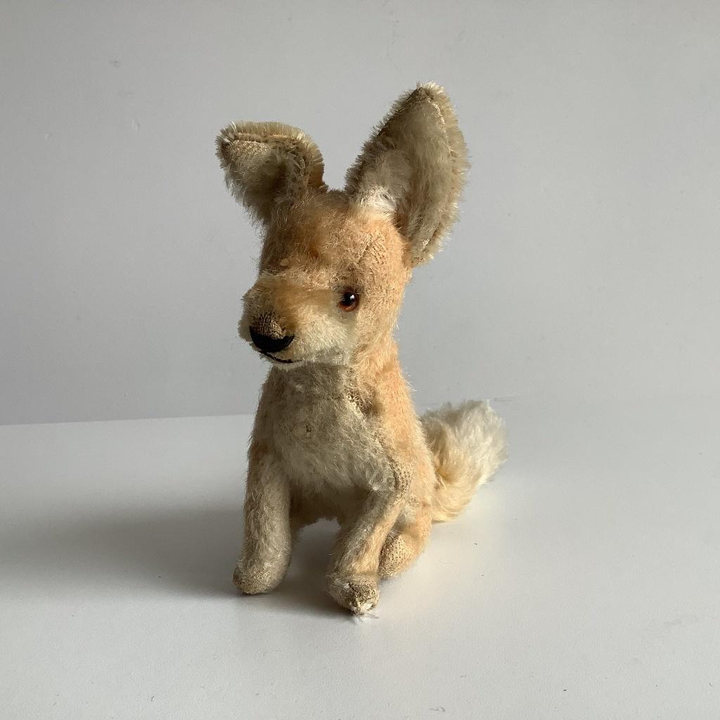 Vintage Steiff woenstijnvosje “Xorry”, Ophalen of Verzenden