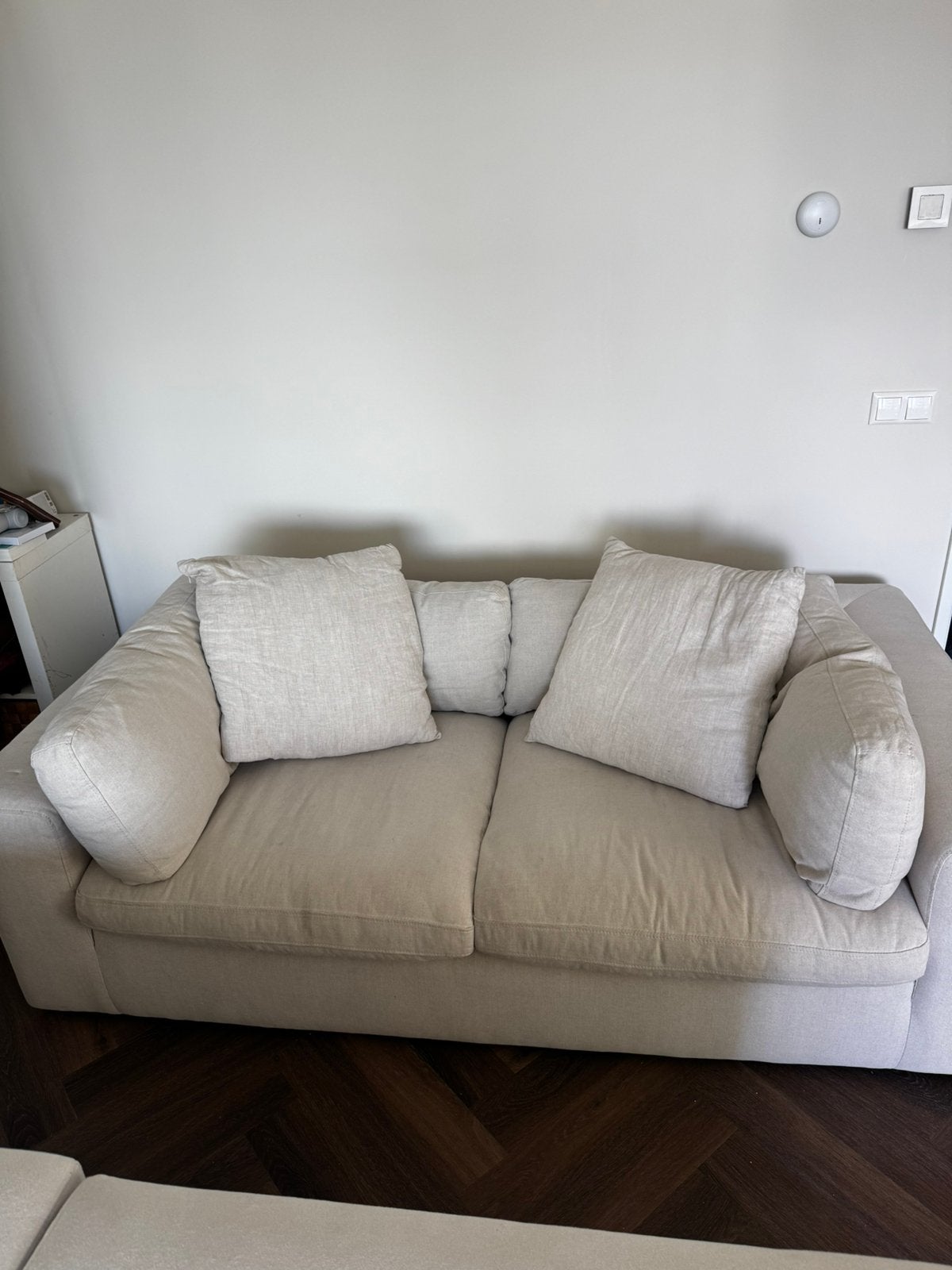 MADE Slaapbank met SOM'TOILE mechanisme - 200x110cm, Huis en Inrichting, Slaapkamer | Slaapbanken, Ophalen, Gebruikt, Beige, Tweepersoons