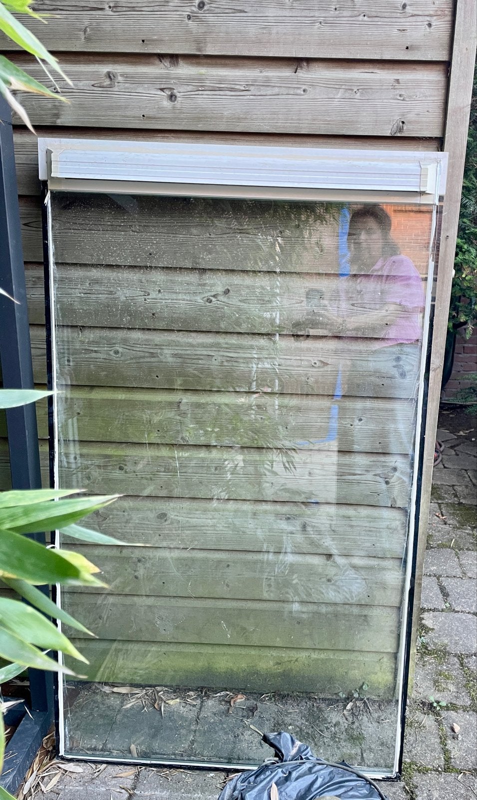 Dubbel glas keukenraam met ventilatierooster 77x133cm, Gevelraam of Ruit, Gebruikt, Minder dan 80 cm, 120 tot 160 cm