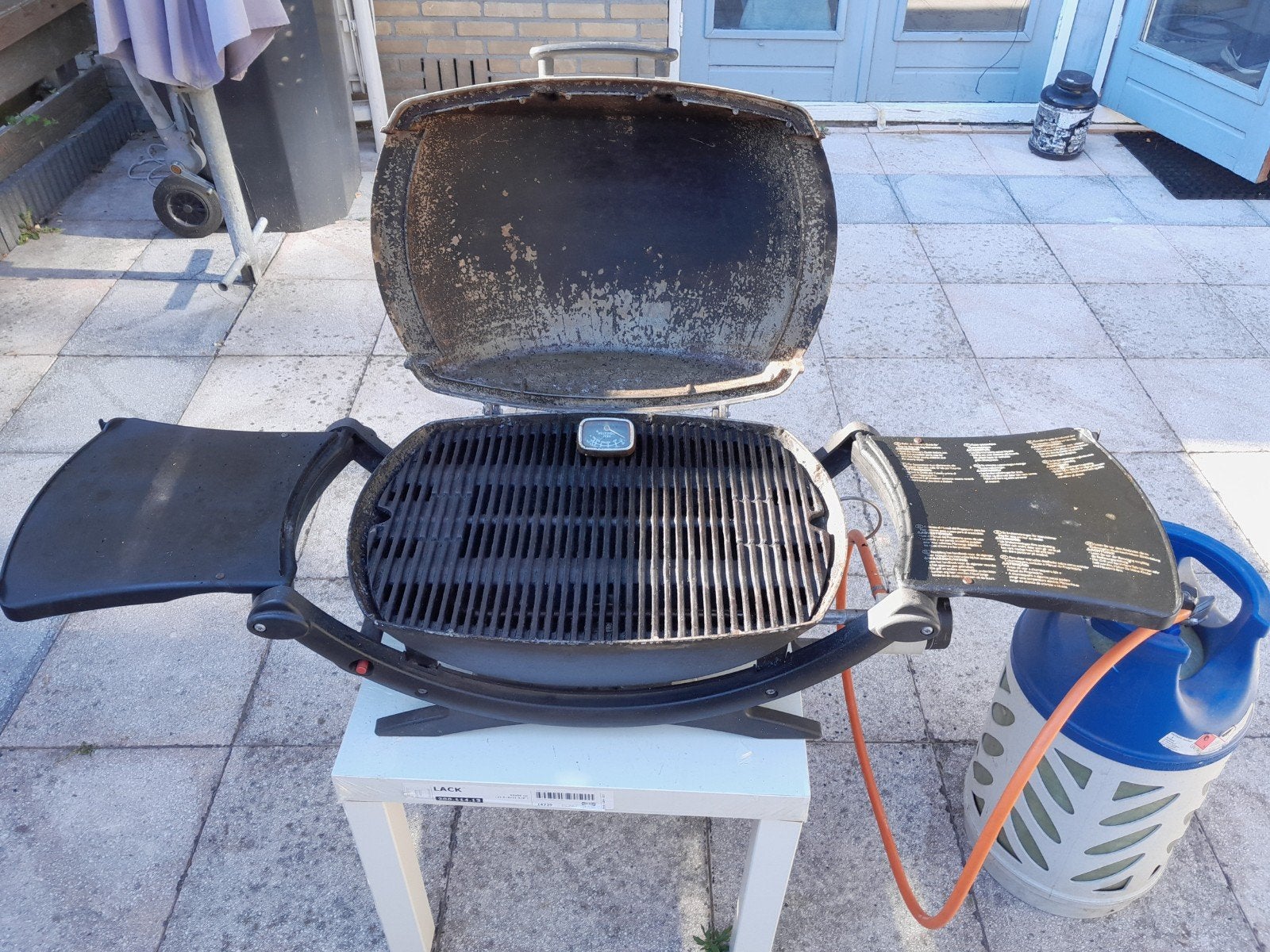 gasbarbecue complet  met gas flesje €50, Ophalen of Verzenden