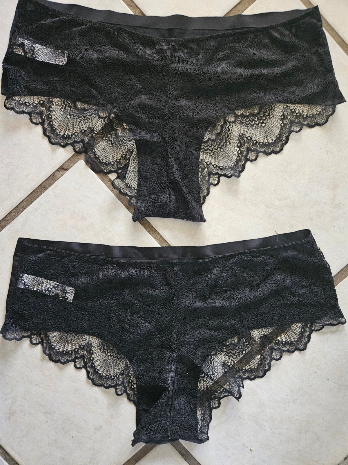 2 Zwarte Kanten Slips - Zeeman - Maat XL, Zeeman, Ophalen of Verzenden, Zwart, Slip