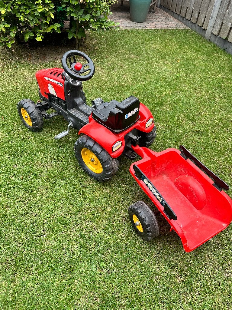 Tractor met bak, Kinderen en Baby's, Ophalen, Gebruikt, Overige merken, Met kar of aanhanger