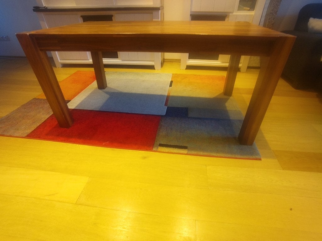 Eet tafel bruin, Ophalen, Gebruikt, 50 tot 100 cm, 150 tot 200 cm