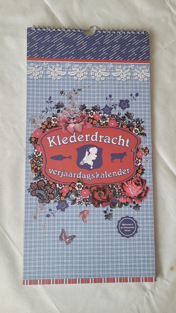 Verjaardagskalender ongebruikt klederdracht, Ophalen, Nieuw