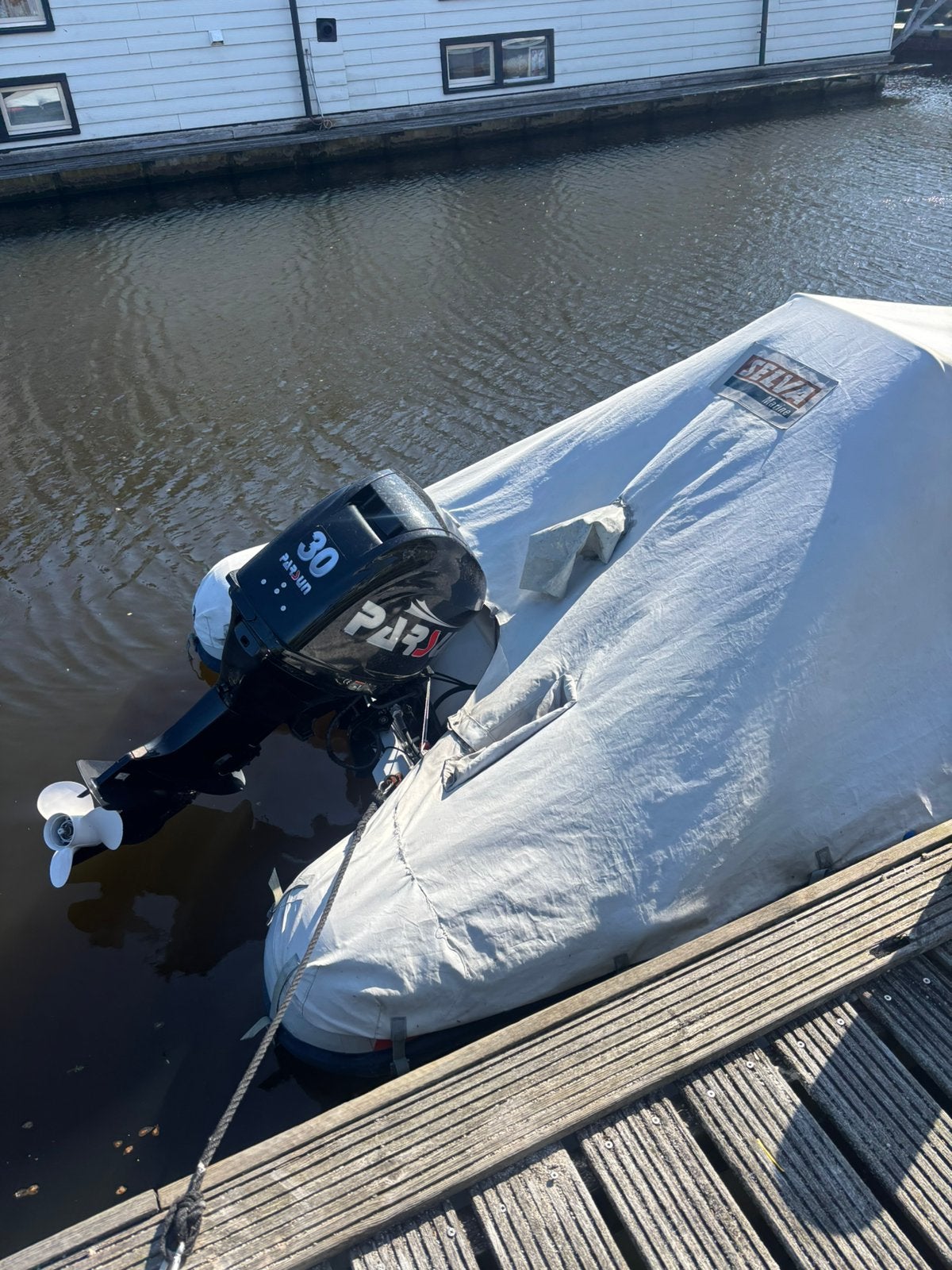 Rib 410 selva  30pk met 40uur. Afdekzeil, Watersport en Boten, Ophalen, Gebruikt, Overige typen