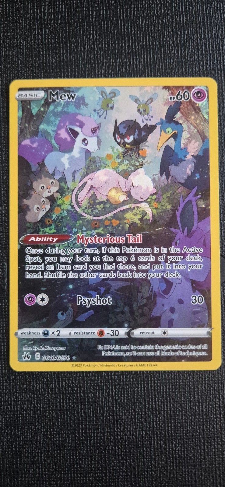 Mew Pokémon kaart GG10/GG70 -  Crown Zenith, Hobby en Vrije tijd, Verzamelkaartspellen | Pokémon, Ophalen of Verzenden, Zo goed als nieuw