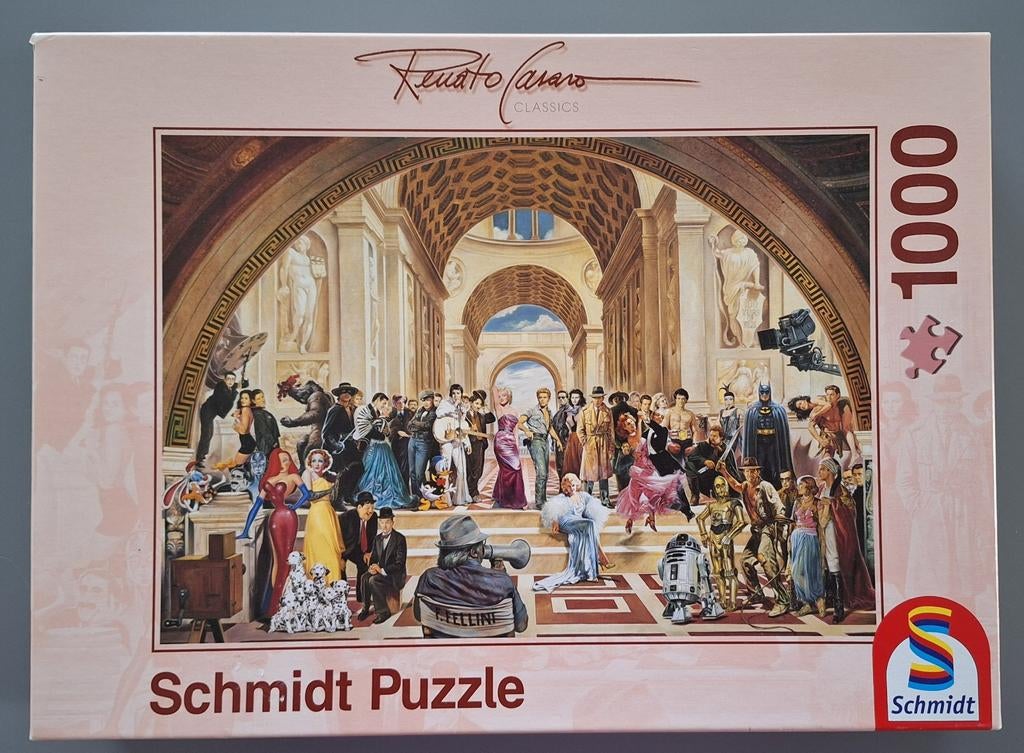 Schmidt legpuzzel 100 jaar film, Ophalen of Verzenden, 500 t/m 1500 stukjes, Zo goed als nieuw, Legpuzzel
