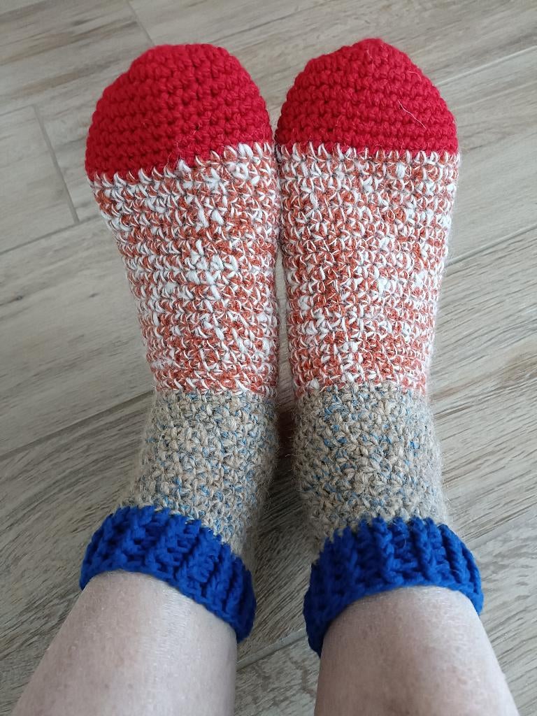 FUNNY ALPACA SOCKS wollen sokken hand gehaakt mt 39 - 41 (11, Sokken en Kniesokken, Overige kleuren, FUNNY ALPACA SOCKS, Nieuw