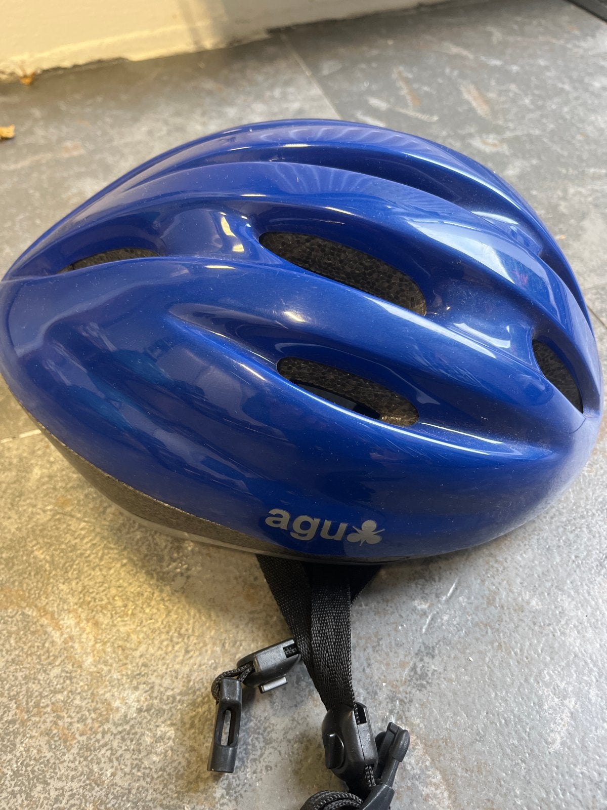 AGU Fietshelm Blauw - Maat 54-58cm, Ophalen of Verzenden, Zo goed als nieuw, Overige maten, Heer of Dame