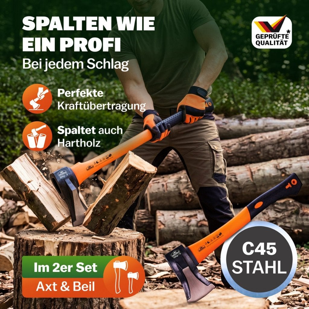 Kloofbijl bijl kliefhamer met anti slip steel GRATIS BEZORGD, Overige merken, Verzenden, Nieuw, Nvt