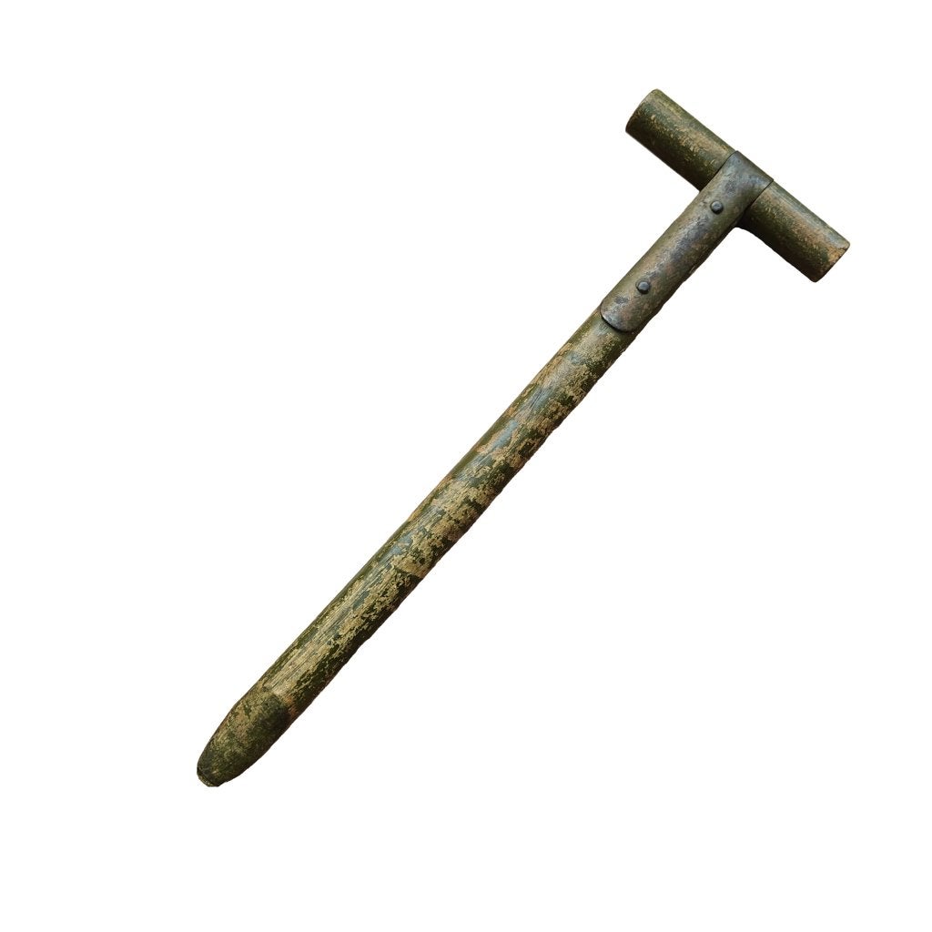 WWII US Wooden T-Shovel Handle, Verzamelen, Ophalen of Verzenden, Amerika, Embleem of Badge