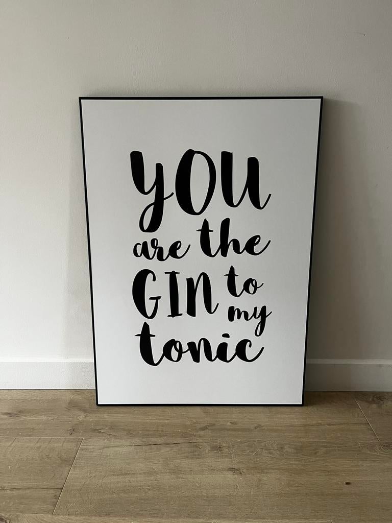 Schilderij / poster gin, Ophalen, Zo goed als nieuw