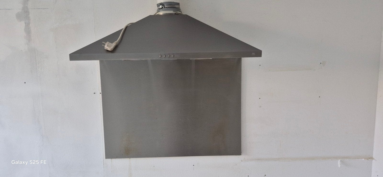 Goed werkende afzuigkap - 90 cm breed, Ophalen, Gebruikt, Wandschouwkap, Vrijstaand