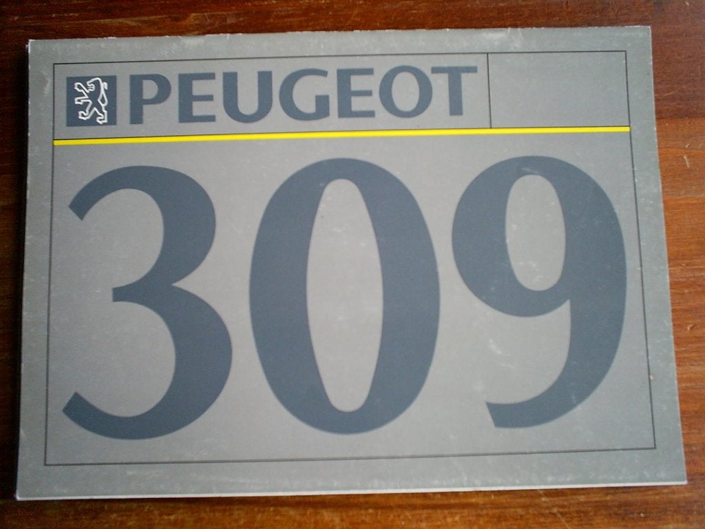 Peugeot 309 o.a. GTi / GTi 16 [ 1992 ], Verzenden, Zo goed als nieuw, Peugeot