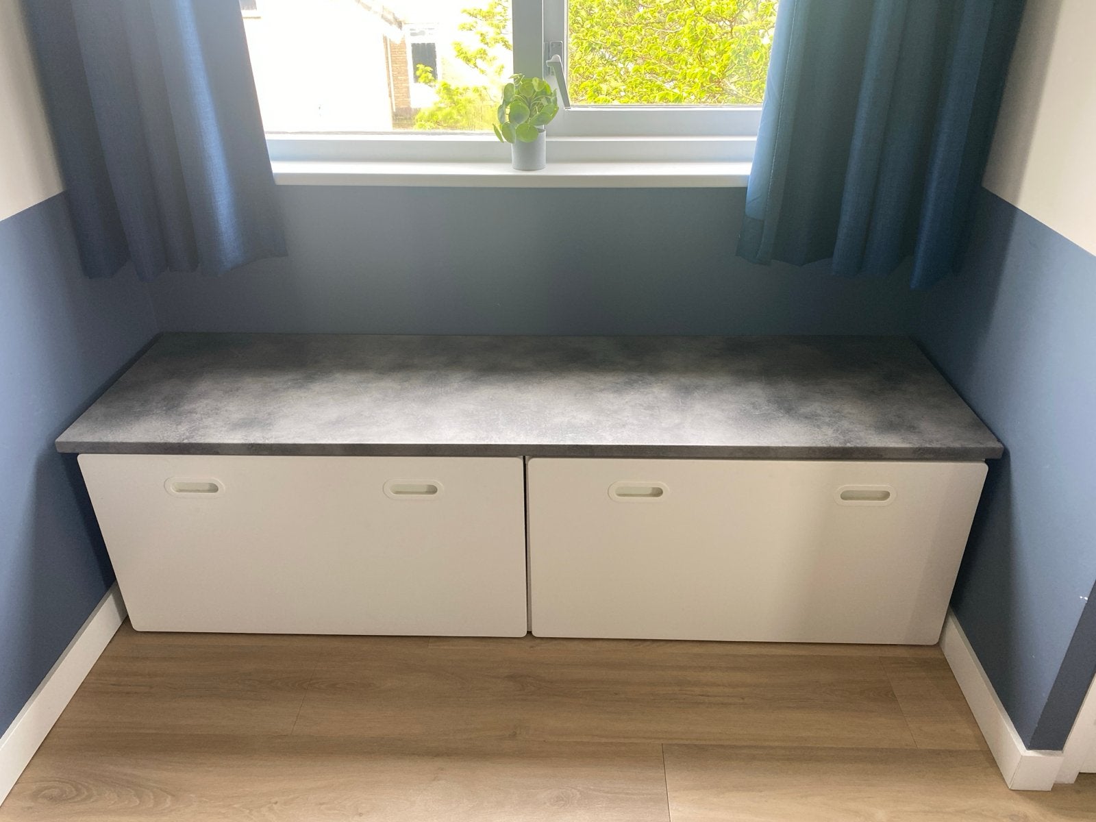 Opbergbank met lades - Ideaal voor kinderkamer/speelkamer, Ophalen, Gebruikt