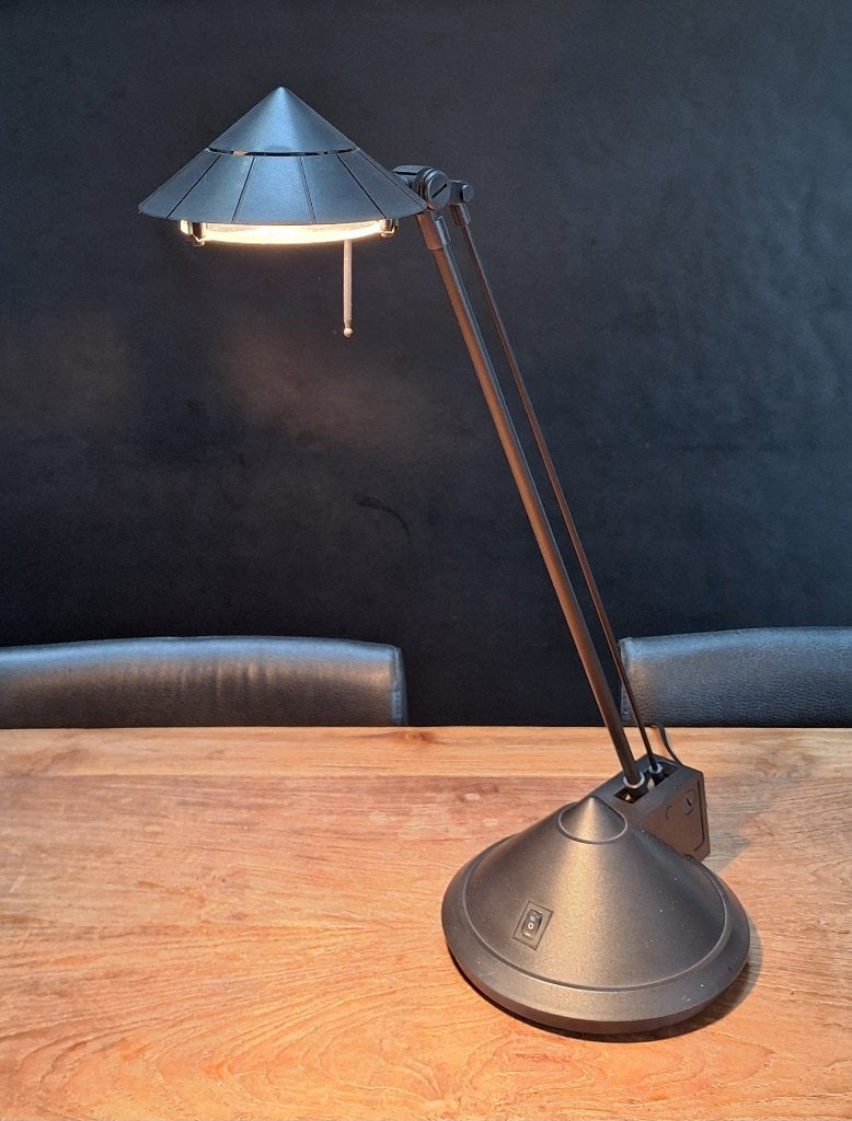 div. vintage post modern design tafel-lampen bureau-lamp, Bureaulamp, Gebruikt, Ophalen of Verzenden, Zwart