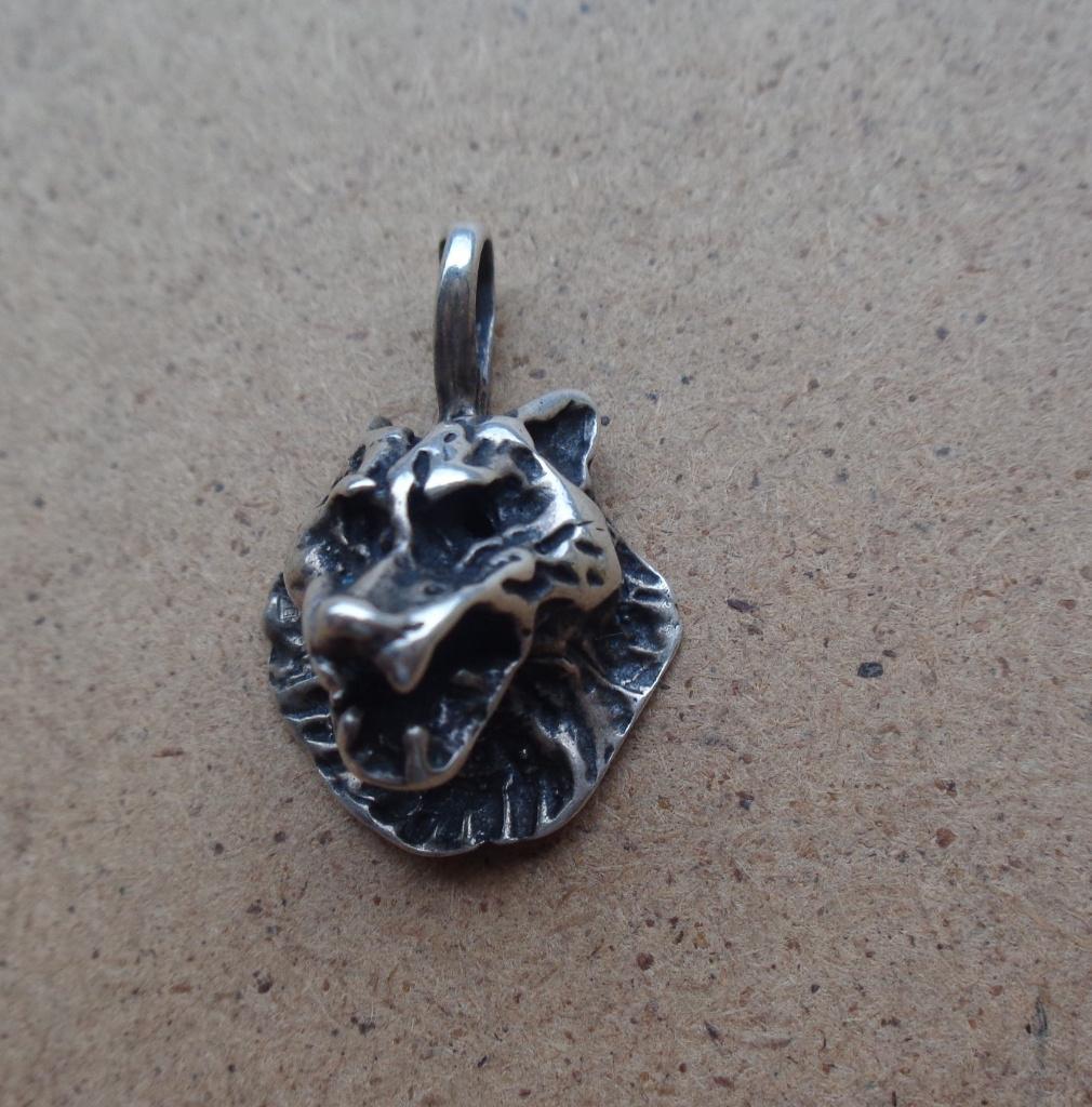 zilveren hanger wolf [909], Verzenden, Zo goed als nieuw, Zilver, Dier