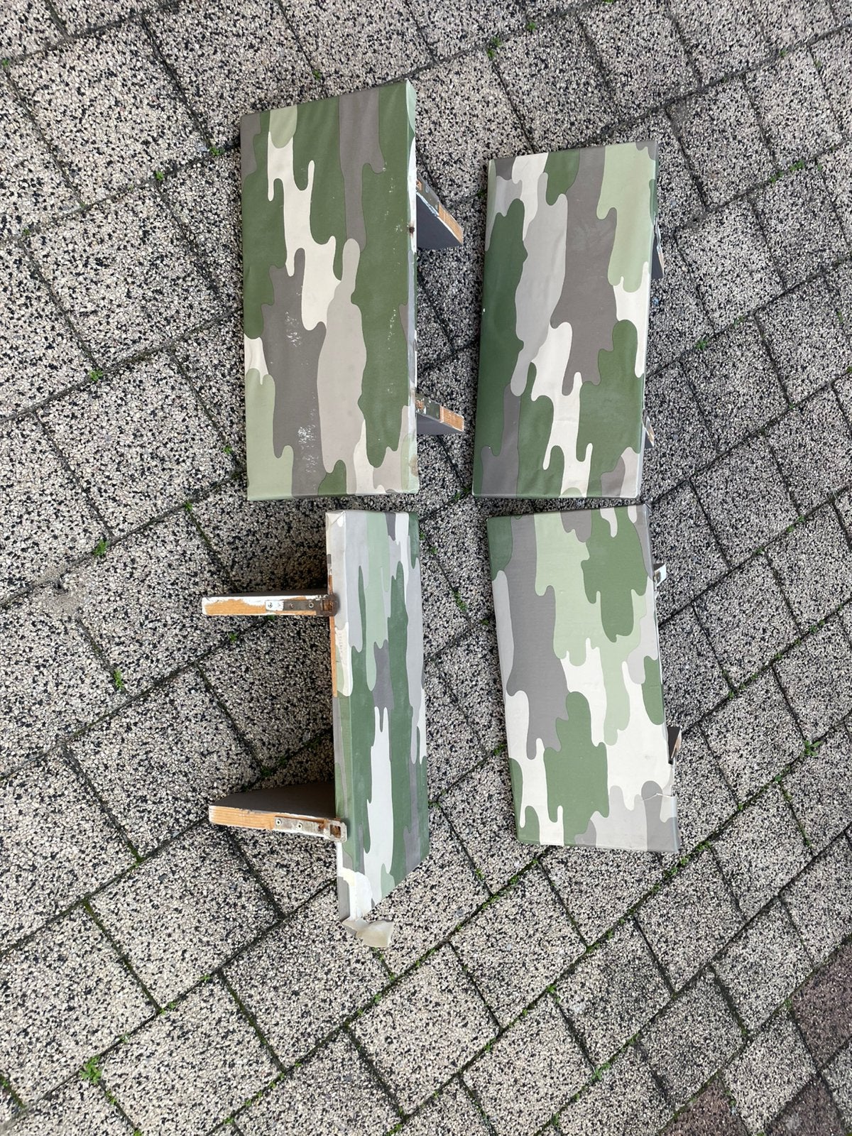 Boekenplankje hout 4x, Ophalen of Verzenden, Gebruikt