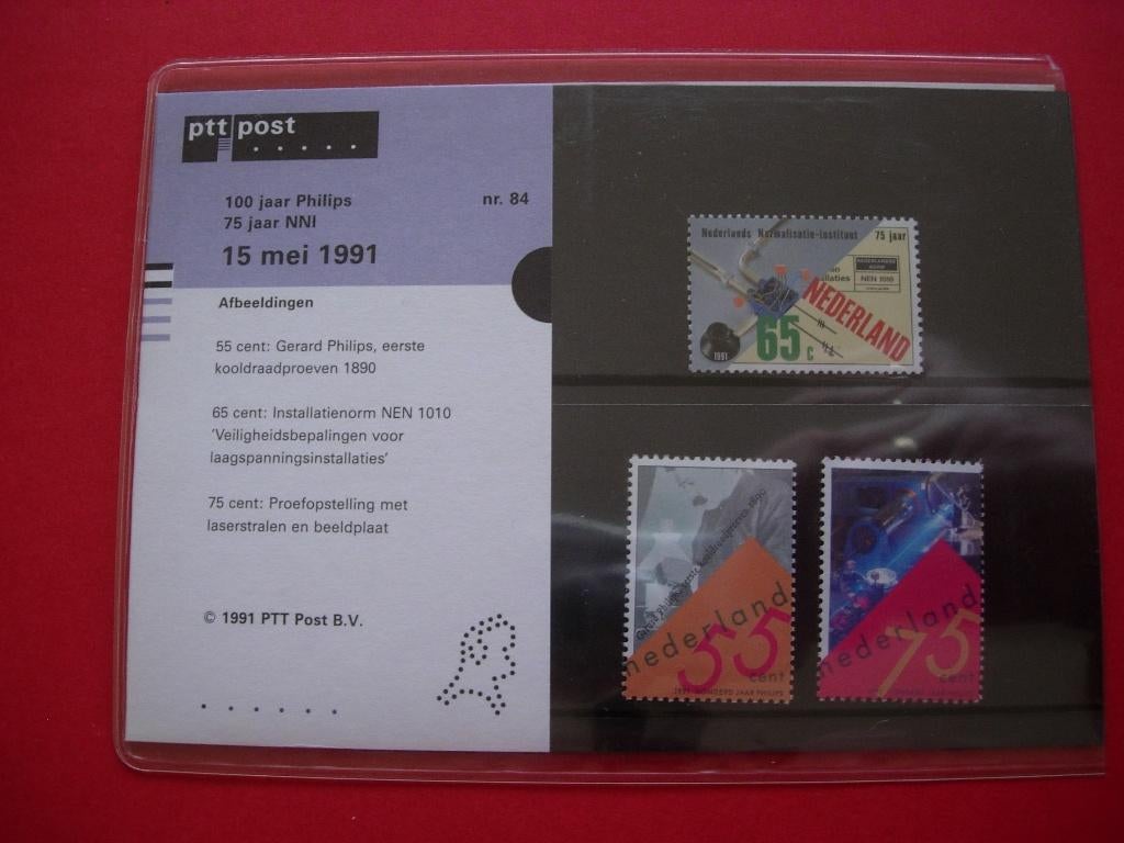 NL M 84 gecombineerde uitgifte 1991, Verzenden, Na 1940, Postfris