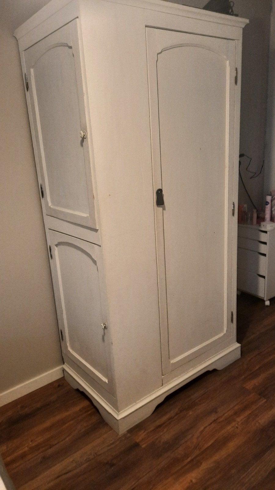 Prachtige oude linnenkast, Ophalen of Verzenden, Gebruikt, 170 cm of meer