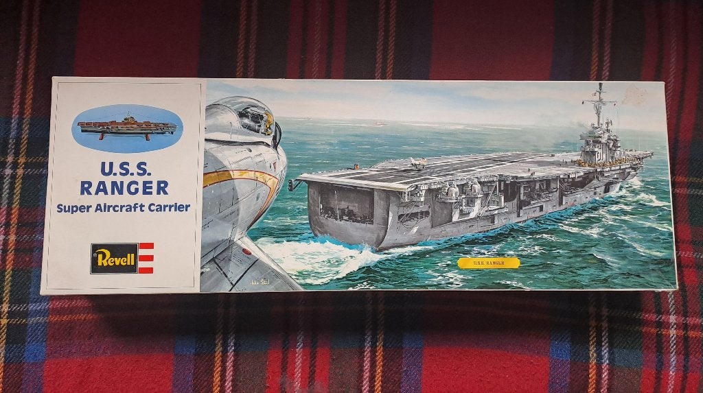 Revell 1/540 USS Ranger, Ophalen of Verzenden, Zo goed als nieuw, 1:200 of kleiner, Revell