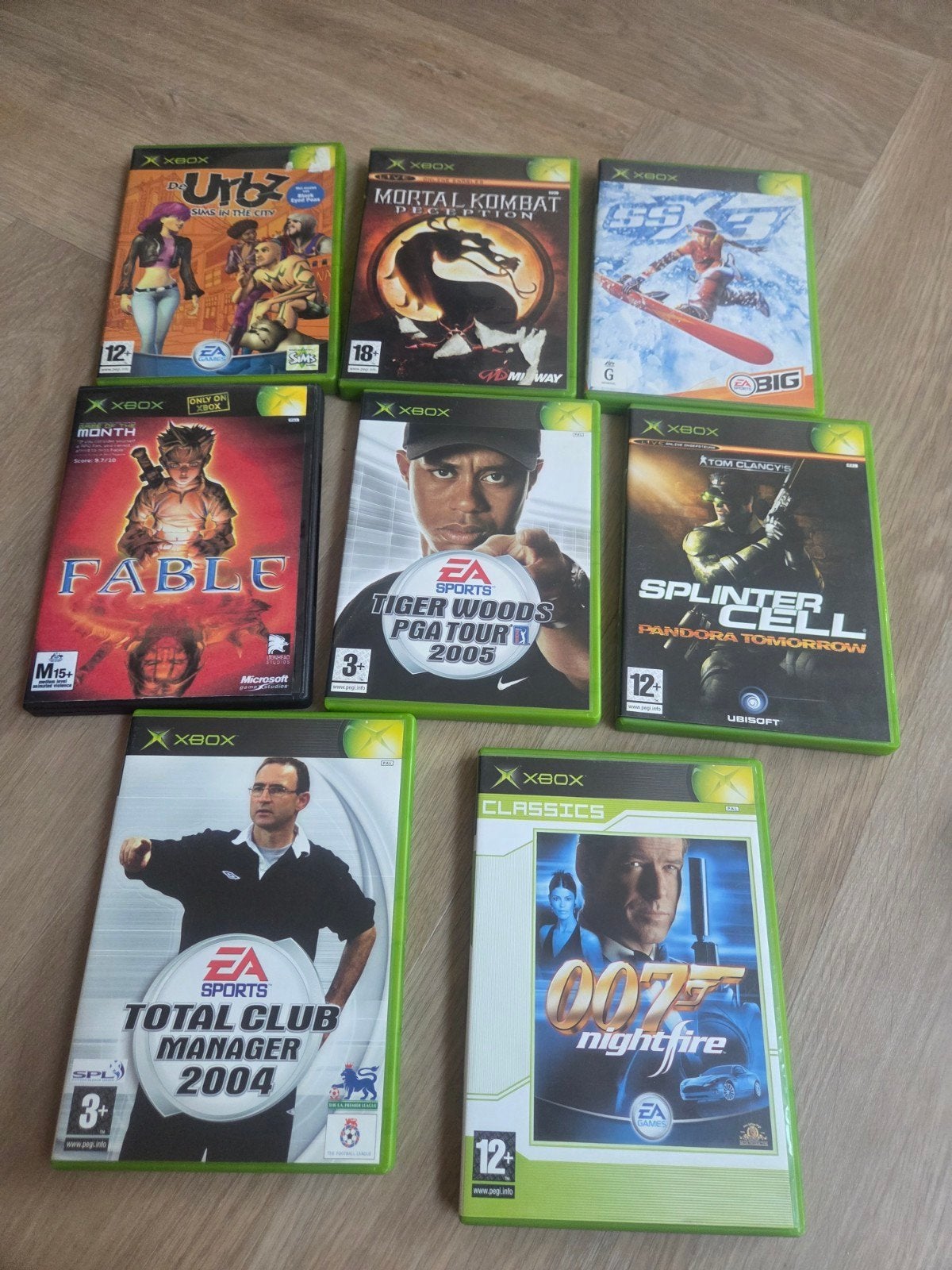 Originele Xbox met 2 controllers en 8 games, Spelcomputers en Games, Ophalen, Gebruikt, Met 2 controllers, Met games