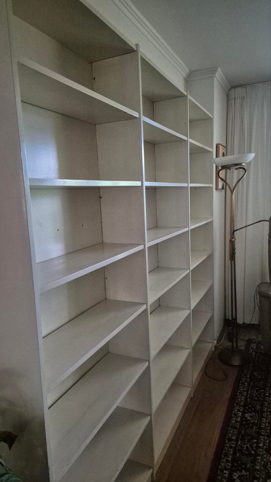 Grote witte boekenkast (hout), Ophalen of Verzenden, Gebruikt, 25 tot 50 cm, 200 cm of meer