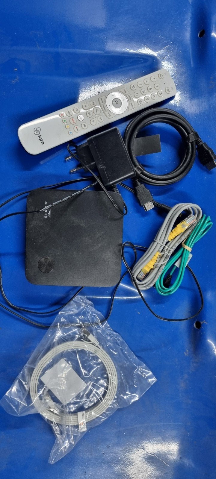 Arris VIP5202 KPN TV Decoder met afstandsbediening, Ophalen of Verzenden, Gebruikt, Decoder