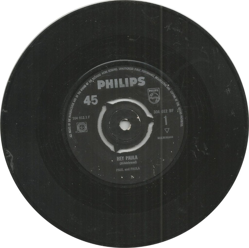 Paul And Paula – Hey Paula (1963), Gebruikt, Originele persing, 7 inch, Ophalen of Verzenden