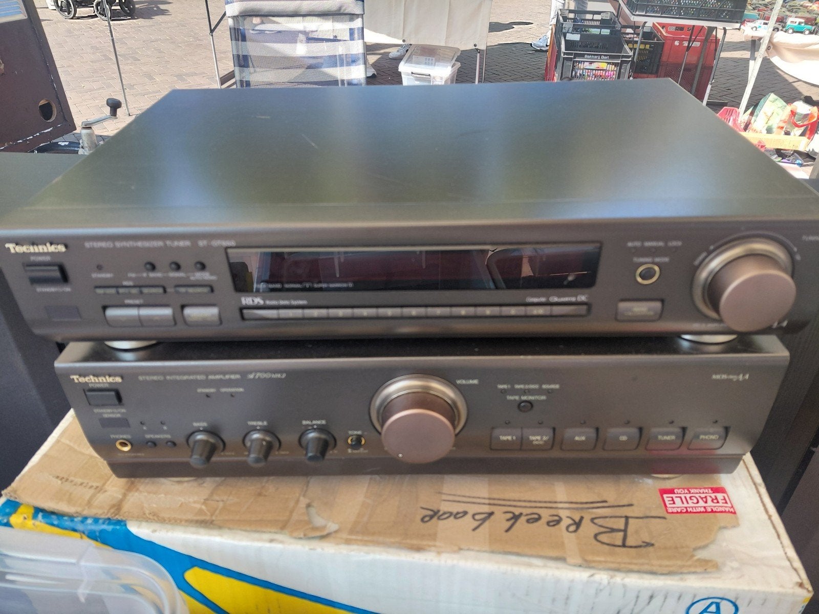 Technics ST-GT650EG-K Tuner en Stereoversterker SU-V620, Ophalen of Verzenden