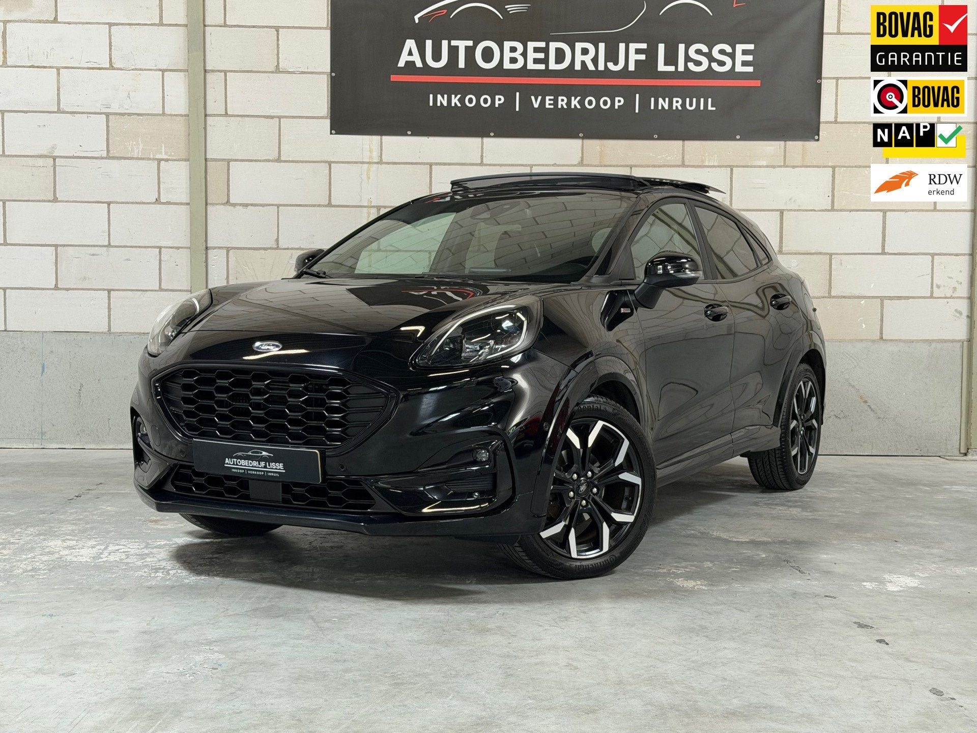 Ford Puma 1.0 EcoBoost Hybrid ST-Line X |Panoramadak|Camera, 12 maanden, 125 pk, Euro 6, Leder en Stof