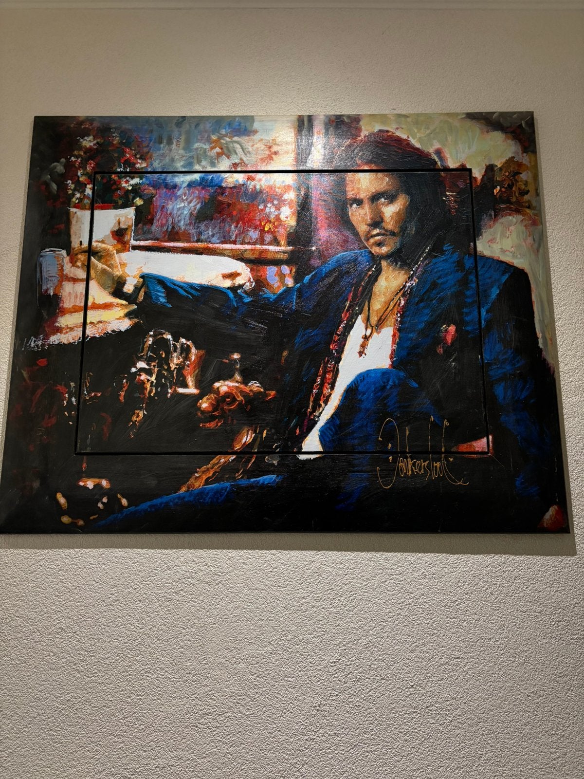 Johnny Depp, gemaakt door de  kunstenaar Peter Donkersloot, Ophalen of Verzenden