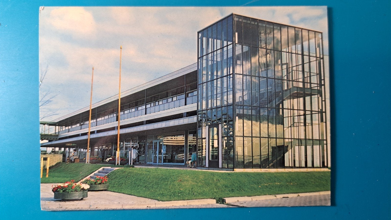 Lelystad winkelcentrum 1968, Ophalen of Verzenden, 1960 tot 1980, Gelopen, Flevoland