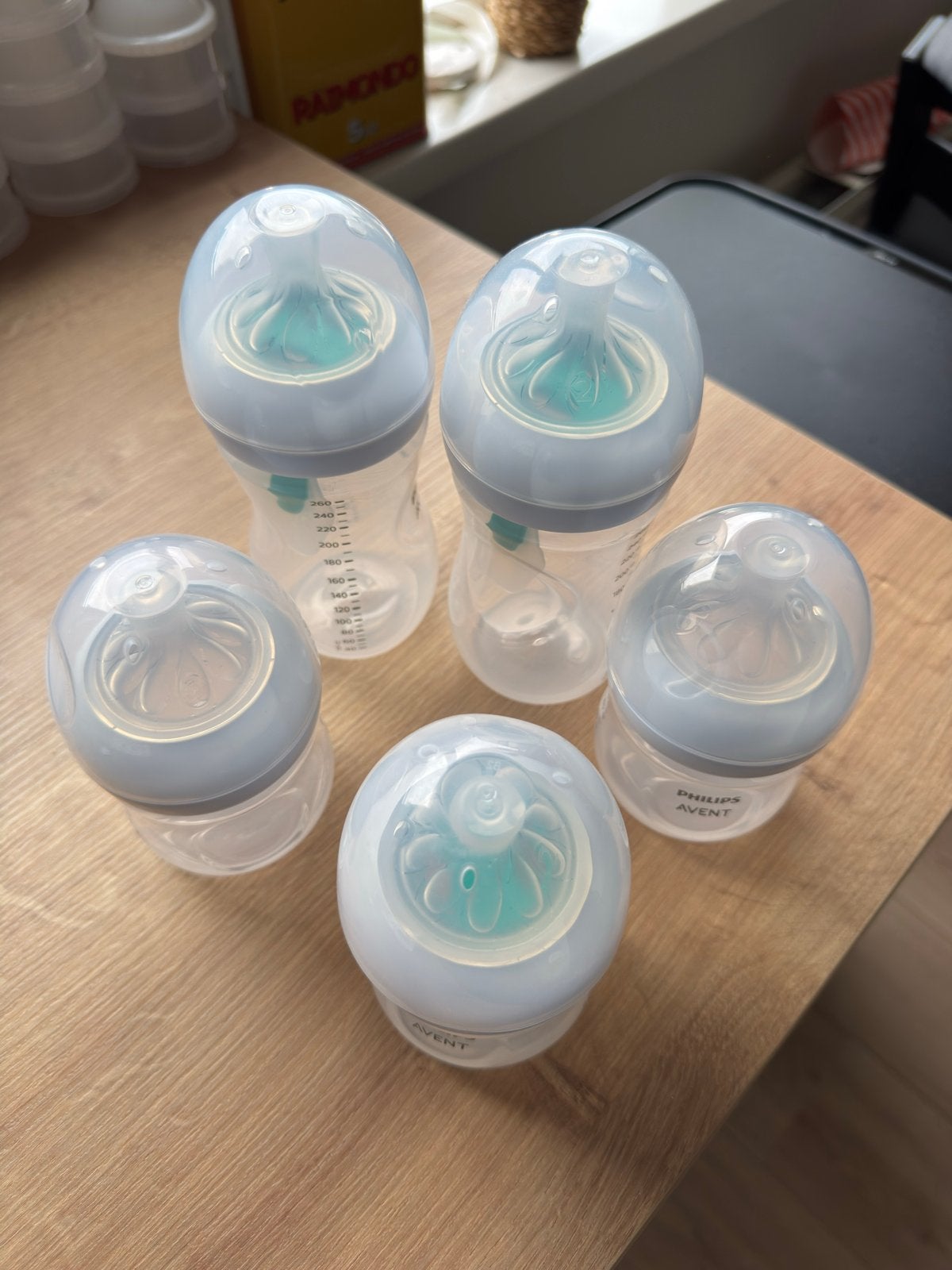 Philips Avent Natural babyflessen met AirFree-ventiel, Ophalen of Verzenden, Zo goed als nieuw, Babyfles, Philips Avent