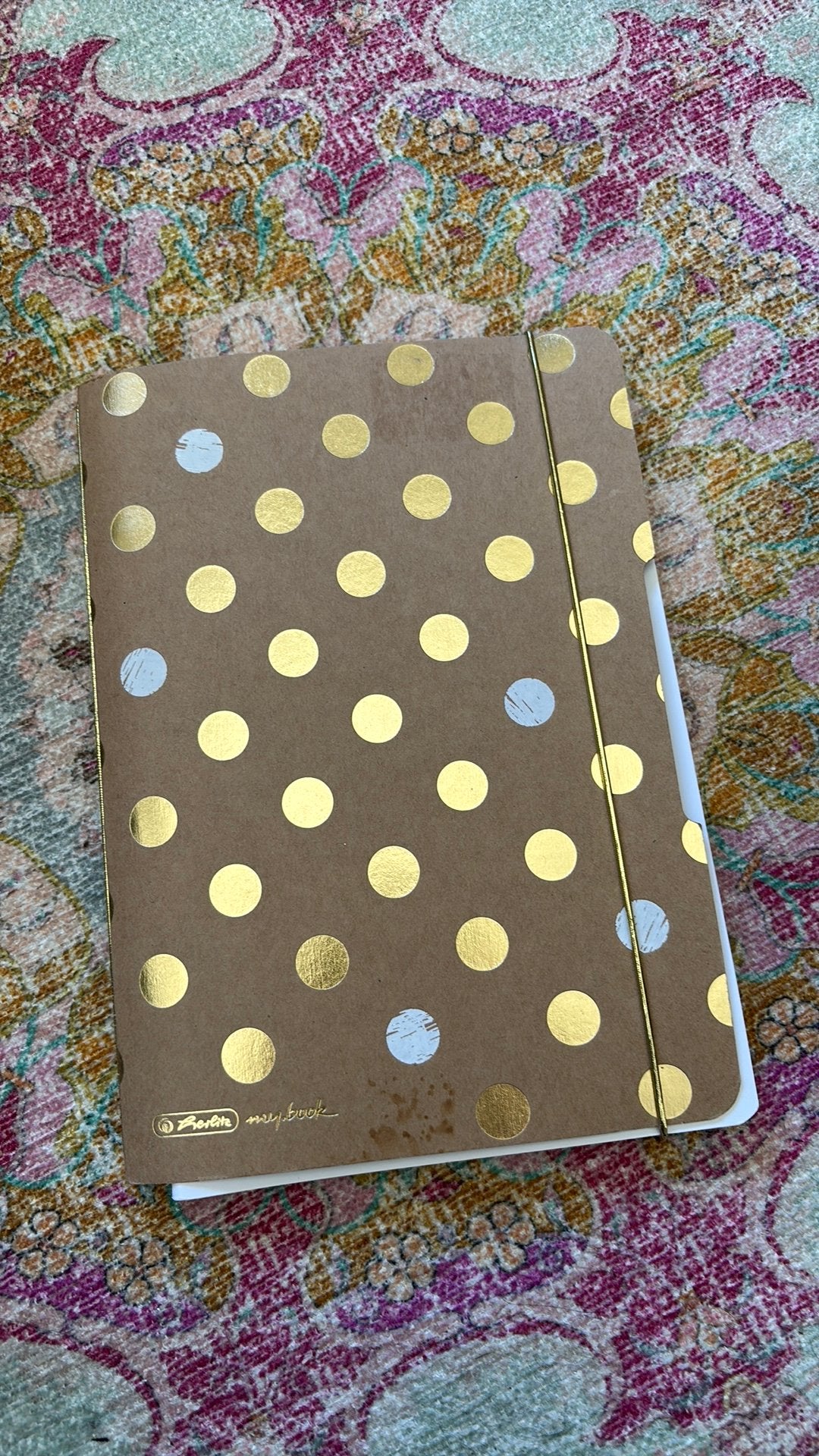 Herlitz my.book Notebook notitieboek inserts goud stip, Ophalen of Verzenden, Zo goed als nieuw, A5